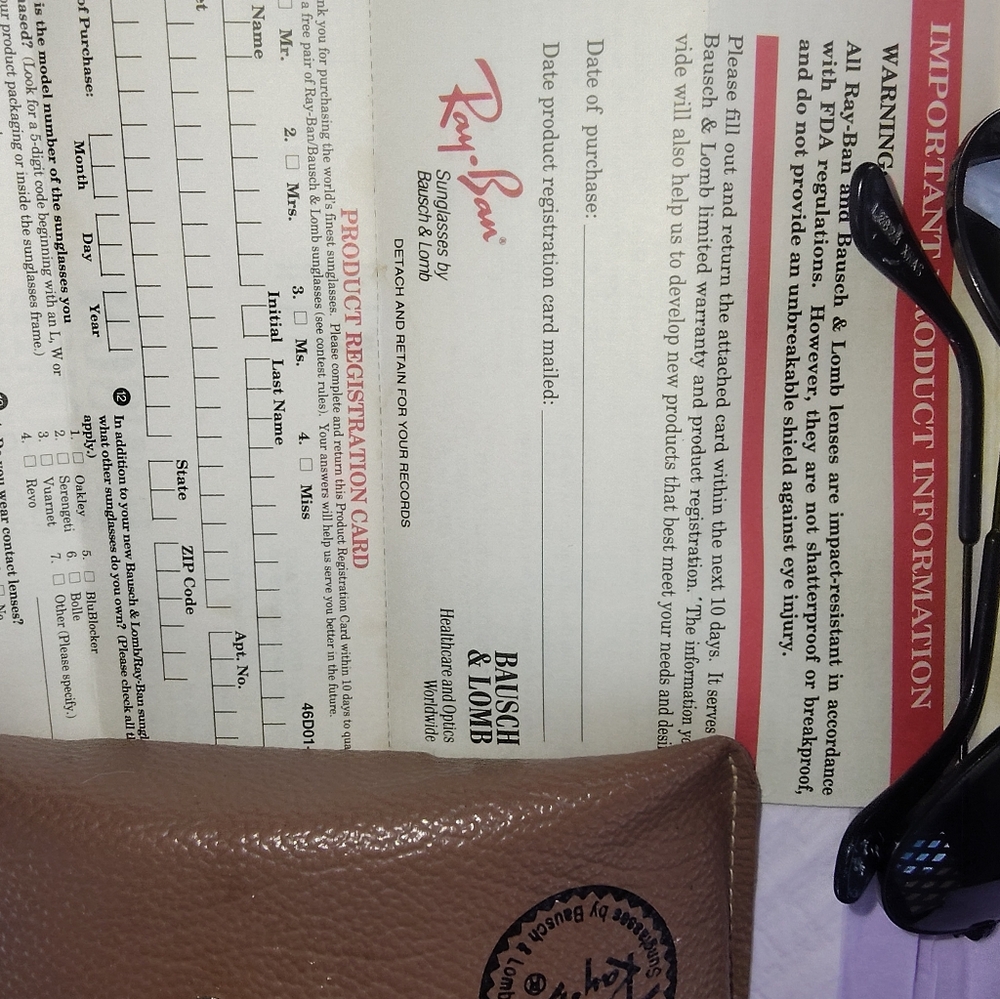Vintage 80's  RAY BAN AVIATORS - Picture 3 of 4
